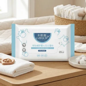 Детские влажные салфетки CARICH с экстрактом молока 25 штук Greenleaf Алматы