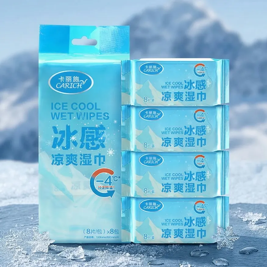 Carich охлаждающие влажные салфетки