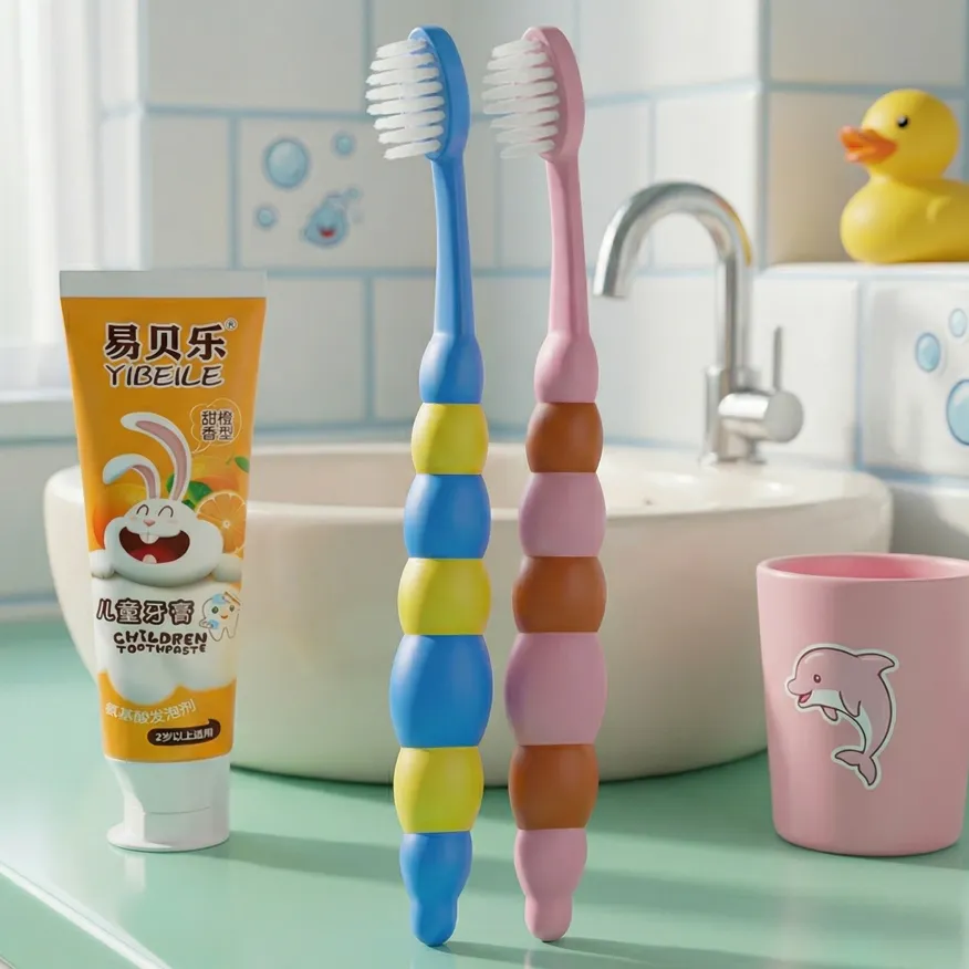 Детская мягкая зубная щетка YIBEILE для бережного ухода, 1 шт / уп