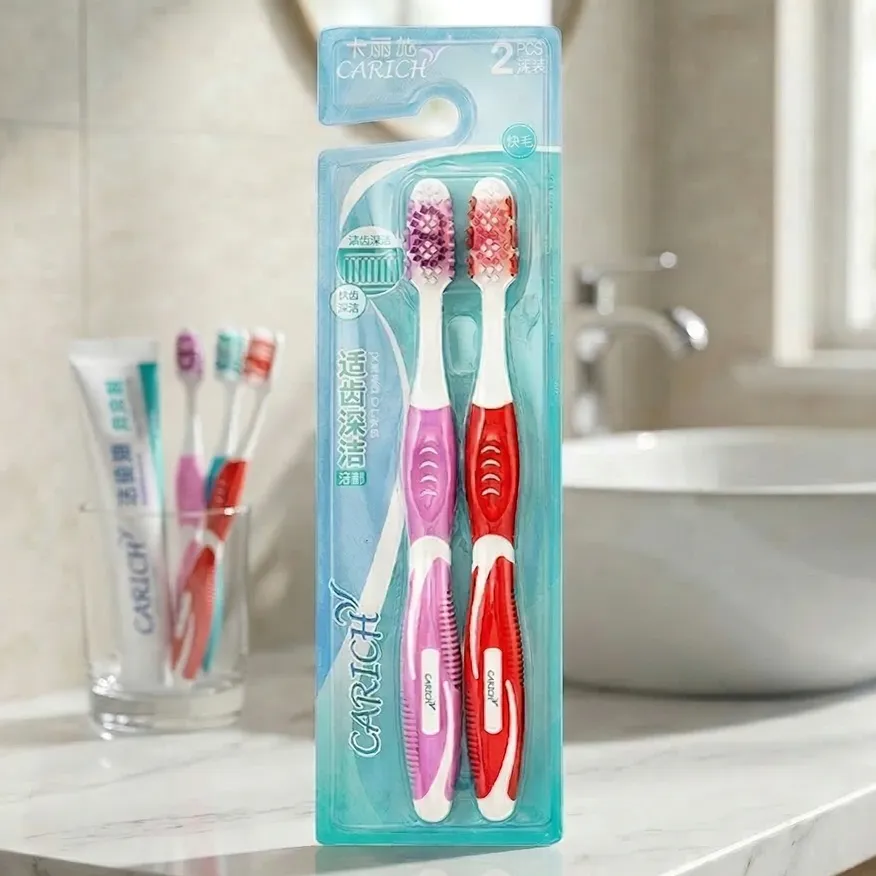 Зубная щетка для глубокого очищения CARICH, 2 шт/уп