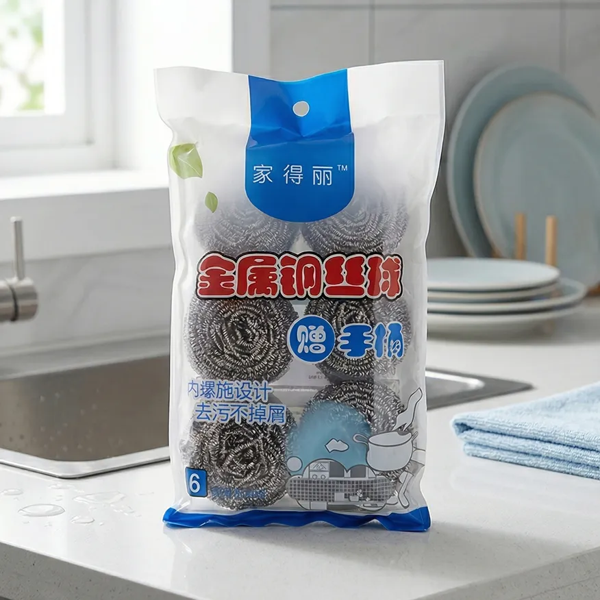 Металлические губки для посуды Kardli, 6 шт