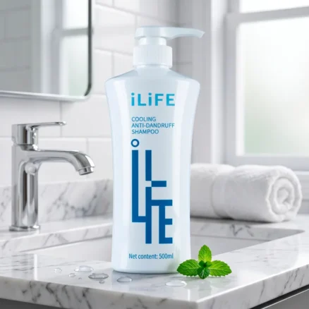 Освежающий шампунь против перхоти iLiFE с ментолом, 500 мл